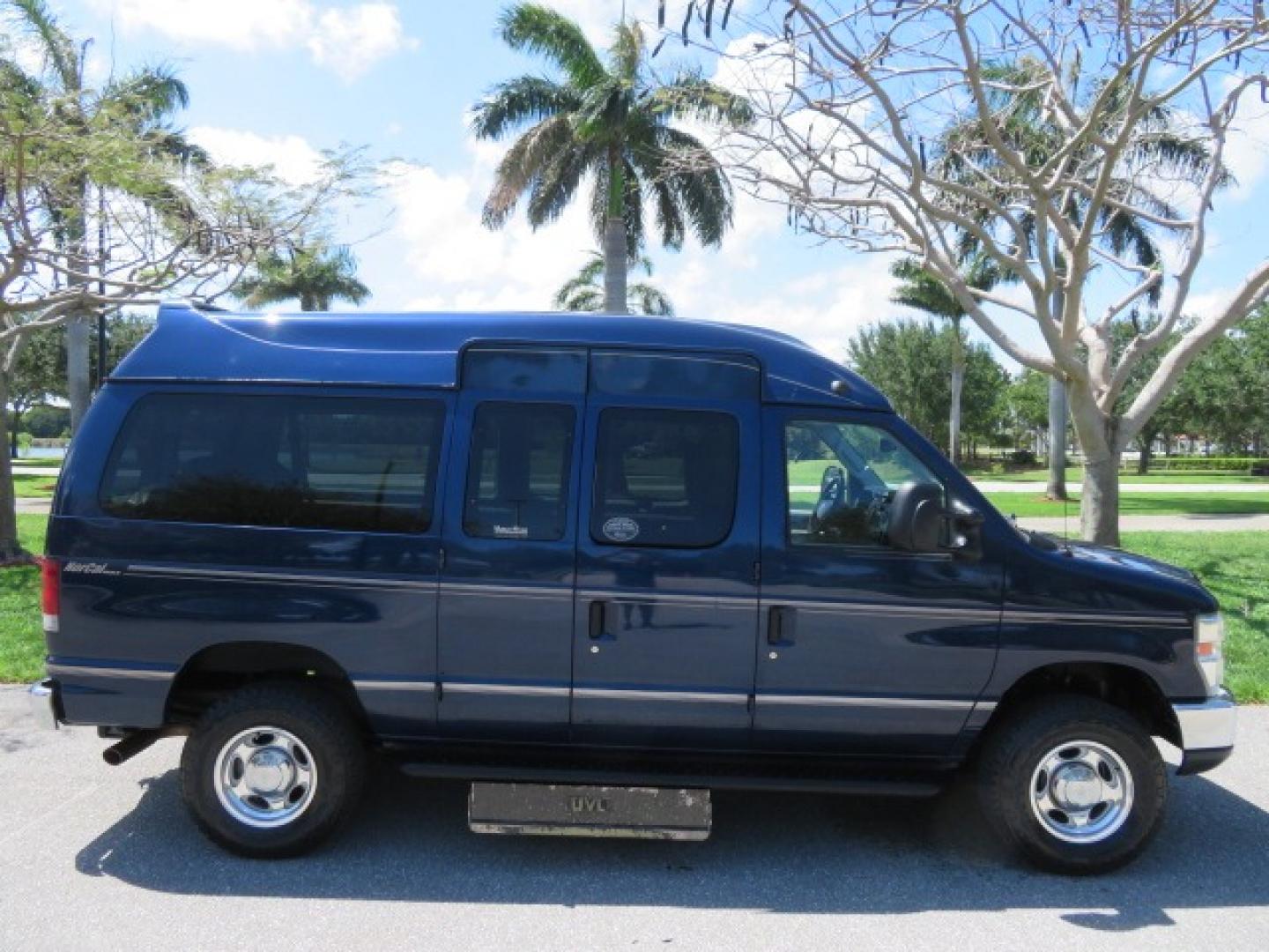 2011 Dark Blue /Gray Ford E-Series Wagon E-350 XLT Super Duty (1FBNE3BS4BD) with an 6.8L V10 SOHC 20V engine, located at 4301 Oak Circle #19, Boca Raton, FL, 33431, (954) 561-2499, 26.388861, -80.084038 - You are looking at a Gorgeous 2011 Ford Econoline E350 XLT Norcal Max High Top Handicap Wheelchair Conversion Van with 6.8L V10, 15K Original Miles, 9 Inch Lowered Floor, Braun UVL Side Entry Wheelchair Lift, Remote Control Power Side Entry Doors, Expanded Side Entry Doors, Q Straint Tie Down, Syste - Photo#17